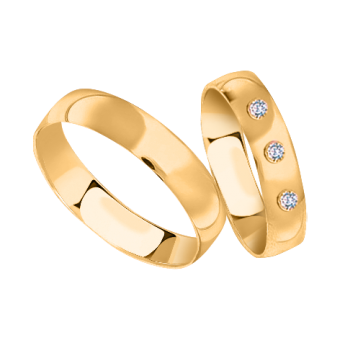 Обручальные кольца с бриллиантами 