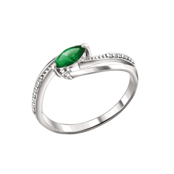 Women's ring with zirconia 