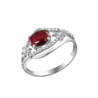 Ladies Ring with zirconia 