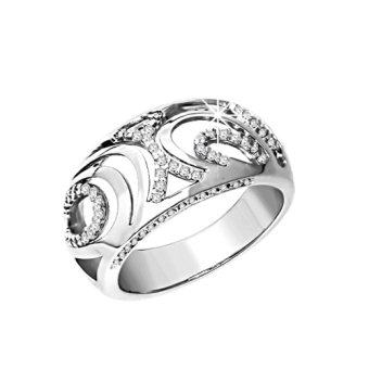 Ladies Ring with zirconia 