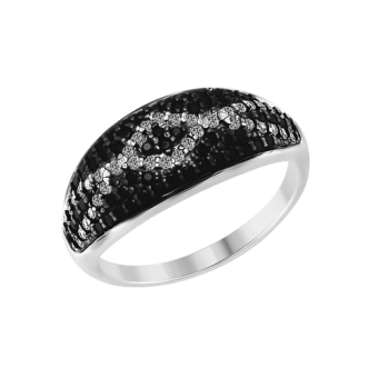 Women's ring with zirconia 