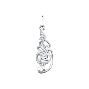 Pendant with zirconia 