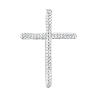 Pendant cross with zirconia 