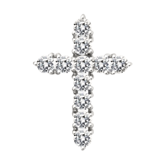 Anhänger – Kreuz mit Zirkonia 