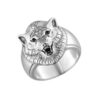 Men's ring with zirconia 