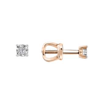 Stud earrings with diamonds 