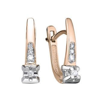 Earrings with diamonds 
