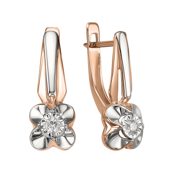 Earrings with diamonds 