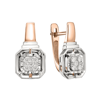Earrings with diamonds 