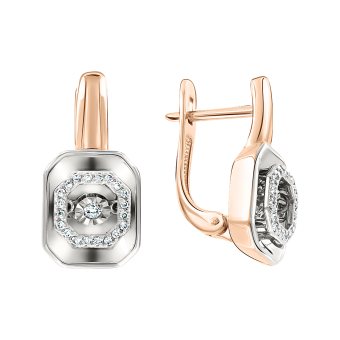 Earrings with diamonds 