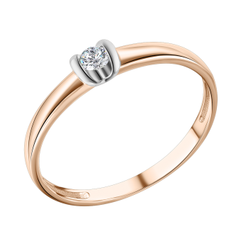 Women's ring with diamond 