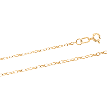 Yellow gold chain 40 cm