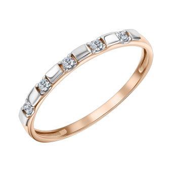 Women's ring with diamonds 