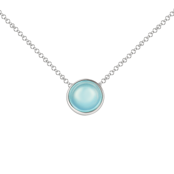 Collier mit Achat aqua 