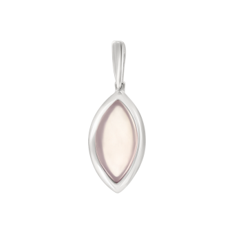Pendant with pink quartz 