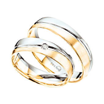 Обручальные кольца с бриллиантом 