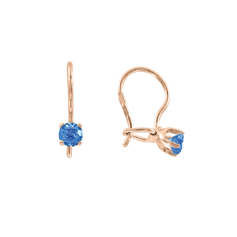 Earrings with zirconia 