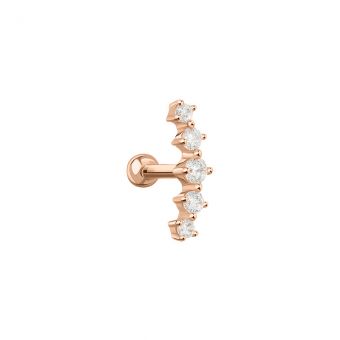Bauchpiercing mit Zirkonia 