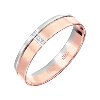 Wedding ring with diamonds 