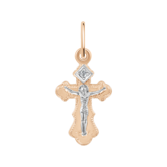 Pendant cross with zirconia 