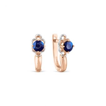 Earrings with sapphires 
