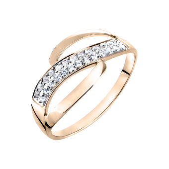 Women's ring with zirconia 