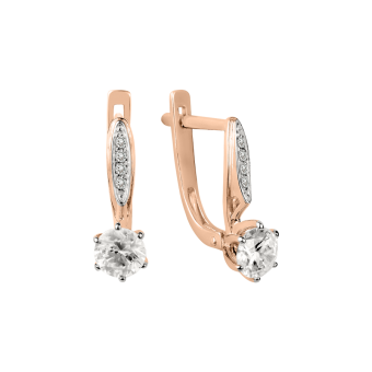 Earrings with zirconia Swarovski 