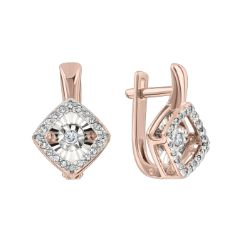 Earrings with diamonds 