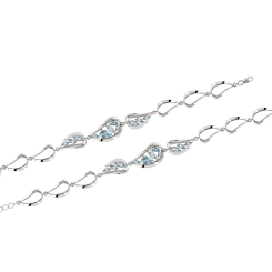 Bracelet with topaz 