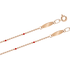 Armband und/oder Fußkette mit Emaille 