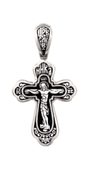 Vergoldeter Anhänger-Kreuz Silber