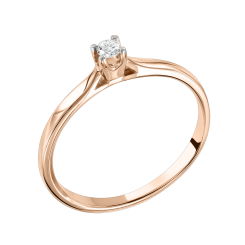 Women's ring with diamond 