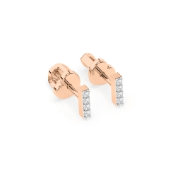 Stud earrings with diamonds 