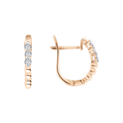 Earrings with diamonds 