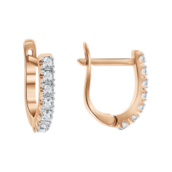 Earrings with diamonds 