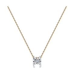 Goldkette mit Anhänger und Brillant 