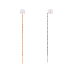 Threader earrings with pearl 