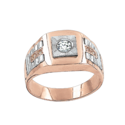 Herrenring mit Zirkonia 