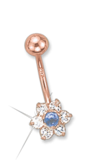 Bauchpiercing mit Zirkonia 