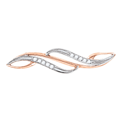 Brosche mit Zirkonia 