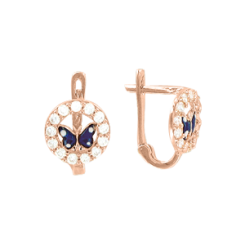 Earrings with zirconia 