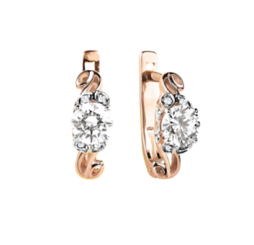 Earrings with zirconia Swarovski 