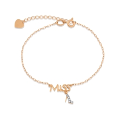 Bracelet with zirconia 