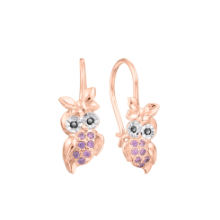 Earrings with zirconia 