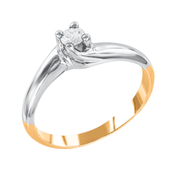 Women's ring with a diamond 