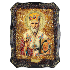 Orthodoxe Ikone dem heiligen Nikolaj dem Wundertäter 