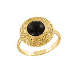 Damenring mit Onyx 