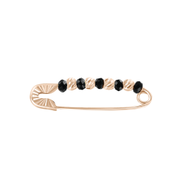 Brosche mit Onyx 