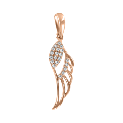 Pendant - Wing with zirconia 