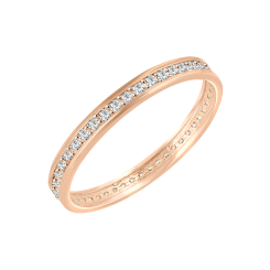 Damenring mit Zirkonia 19 mm